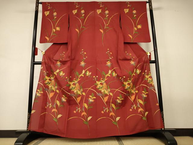平和屋着物＊夏物　訪問着　絽　花鳥文　正絹　逸品　AABL2738jd