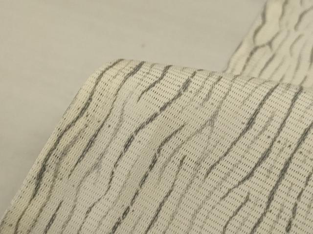 平和屋着物＊夏物　訪問着　絽　草花文　銀彩　正絹　逸品　AABL2746jd