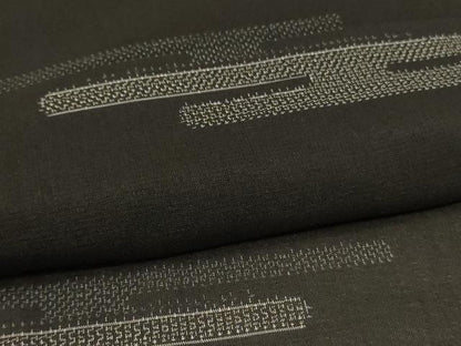 平和屋着物＊夏物　紗紬　エ霞文　黒地　正絹　逸品　AABL2752jd