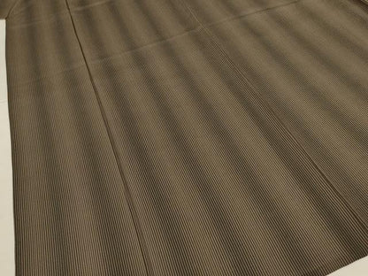 平和屋着物＊夏物　小紋　絽　縞　正絹　逸品　AABL2765jd