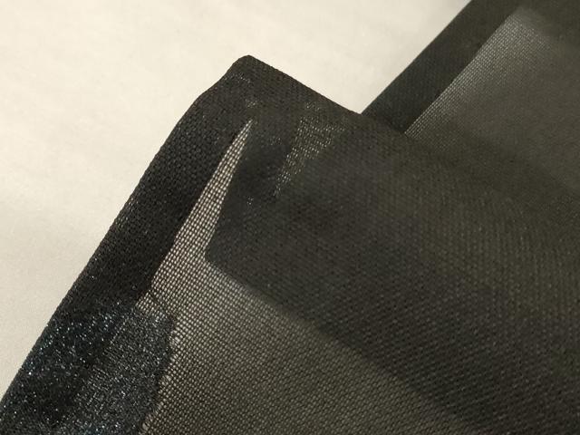 平和屋着物＊夏物　小紋　紗　舞葉文　正絹　逸品　AABL2772jd