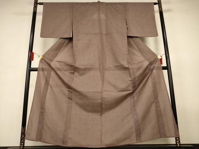 平和屋着物＊夏物　小紋　絽　枝葉文　正絹　逸品　未使用　AABL2773jd