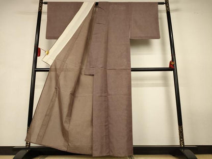 平和屋着物＊夏物　小紋　絽　枝葉文　正絹　逸品　未使用　AABL2773jd