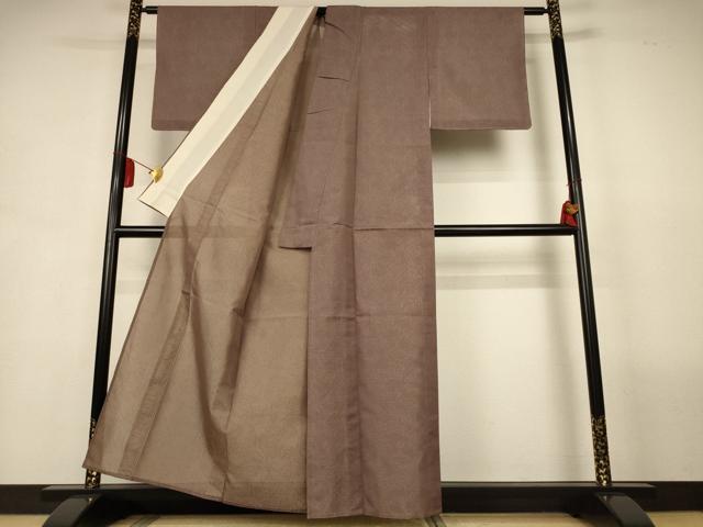 平和屋着物＊夏物　小紋　絽　枝葉文　正絹　逸品　未使用　AABL2773jd