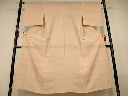 平和屋着物＊夏物　小紋　絽　横段文　暈し染め　正絹　逸品　AABL2774jd