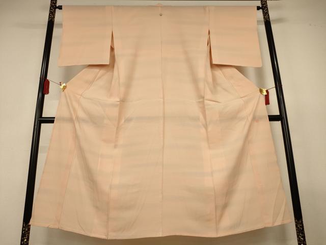 平和屋着物＊夏物　小紋　絽　横段文　暈し染め　正絹　逸品　AABL2774jd