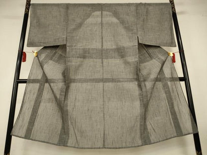 平和屋着物＊夏物　男性　紗紬　霞文　正絹　逸品　AABL2784jd