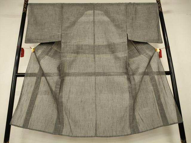 平和屋着物＊夏物　男性　紗紬　霞文　正絹　逸品　AABL2784jd