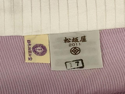 平和屋着物＊夏物　創業460年・千總　訪問着　絽　草花文　暈し染め　銀糸　松坂屋扱い　反端付き　正絹　逸品　AABL2785jd