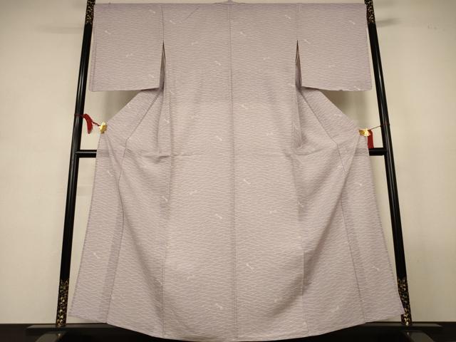 平和屋着物＊夏物　小紋　絽　芝文　勝虫　正絹　逸品　AABL2788jd