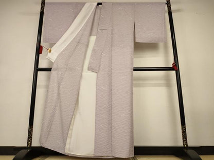 平和屋着物＊夏物　小紋　絽　芝文　勝虫　正絹　逸品　AABL2788jd