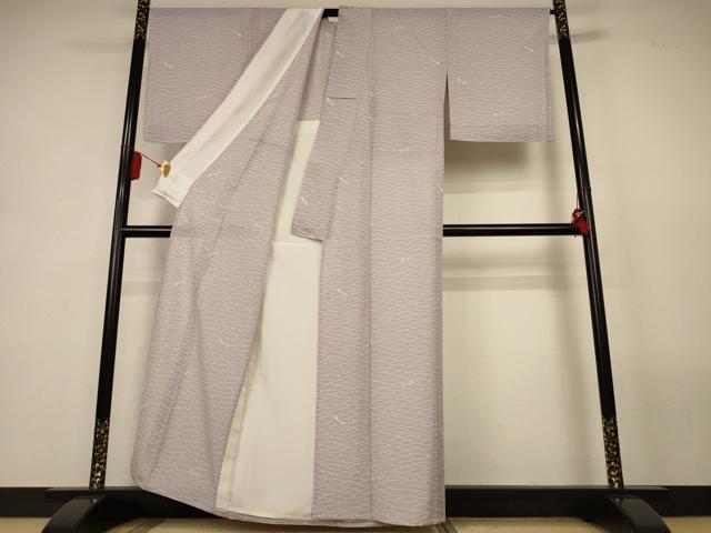 平和屋着物＊夏物　小紋　絽　芝文　勝虫　正絹　逸品　AABL2788jd