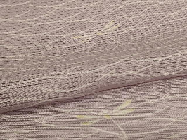 平和屋着物＊夏物　小紋　絽　芝文　勝虫　正絹　逸品　AABL2788jd
