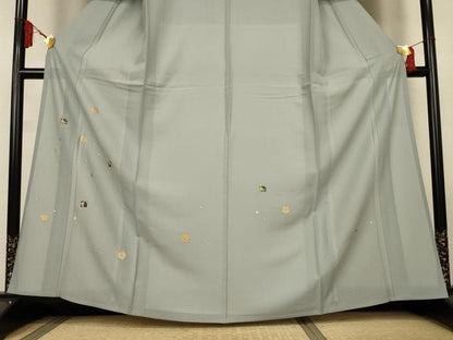 平和屋着物＊夏物　訪問着　紗綾形紋紗　竹屋町刺繍　抽象文　金彩　正絹　逸品　AABL2789jd