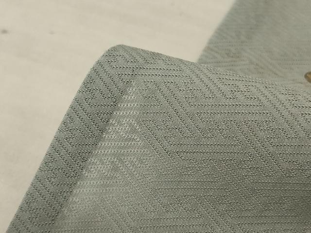 平和屋着物＊夏物　訪問着　紗綾形紋紗　竹屋町刺繍　抽象文　金彩　正絹　逸品　AABL2789jd