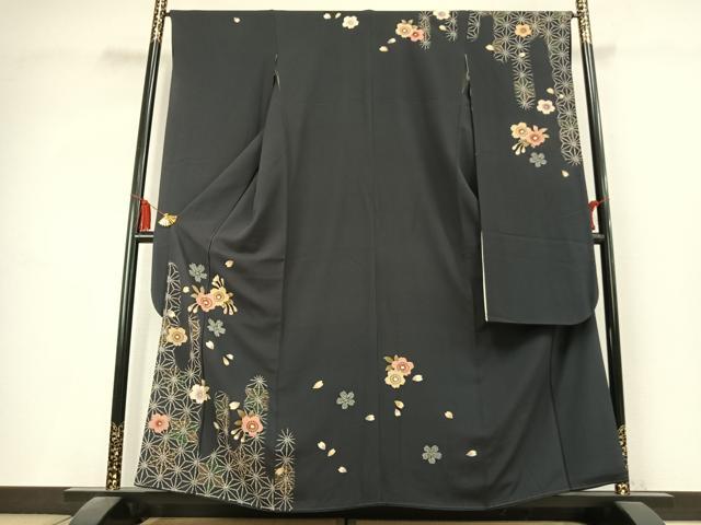 平和屋着物●豪華振袖　舞桜文　金彩　正絹　逸品　AABL2804fy