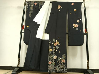 平和屋着物●豪華振袖　舞桜文　金彩　正絹　逸品　AABL2804fy