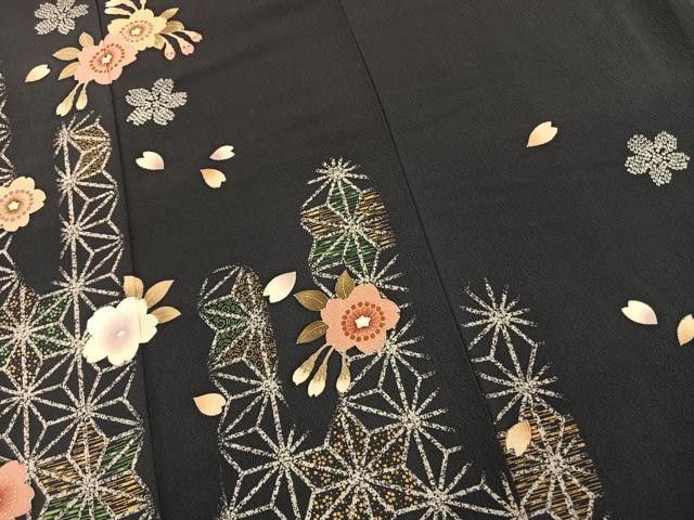 平和屋着物●豪華振袖　舞桜文　金彩　正絹　逸品　AABL2804fy