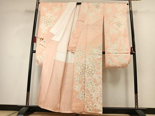 平和屋着物●豪華振袖　駒刺繍　枝梅文　金彩　やまと誂製　正絹　逸品　AABL2805fy