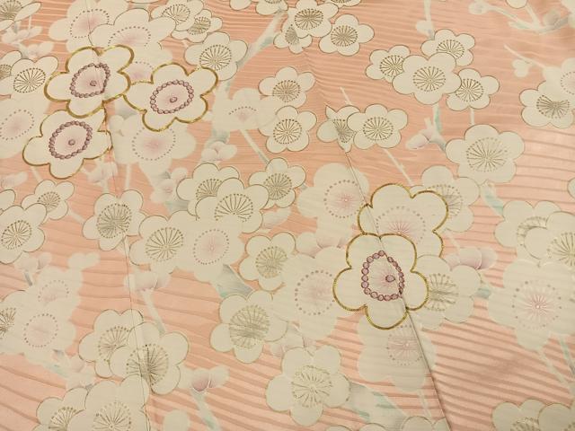 平和屋着物●豪華振袖　駒刺繍　枝梅文　金彩　やまと誂製　正絹　逸品　AABL2805fy