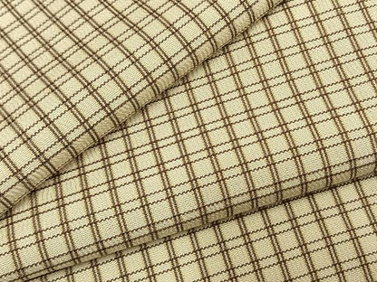 平和屋着物●上質な小紋　カシミアシルク　格子　証紙付き　正絹　逸品　未使用　AABL2808fy