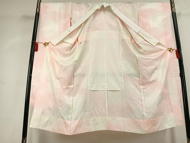 平和屋着物●振袖用長襦袢　無双仕立て　飛鳥地紋　暈し染め　正絹　逸品　AABL2817fy