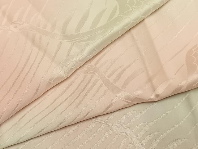 平和屋着物●振袖用長襦袢　無双仕立て　飛鳥地紋　暈し染め　正絹　逸品　AABL2817fy