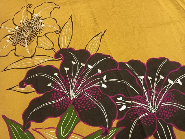 平和屋着物●豪華振袖　草花文　銀彩　正絹　逸品　AABL2818fy