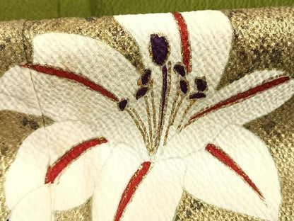 平和屋着物●豪華振袖　花蝶文　暈し染め　金彩　正絹　逸品　AABL2819fy