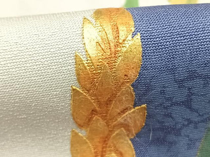 平和屋着物●訪問着　稲穂　暈し染め　金彩　正絹　逸品　未使用　AABL2820fy