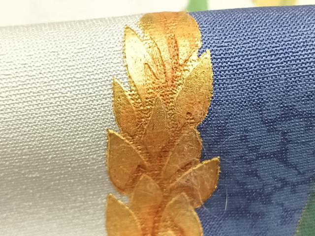 平和屋着物●訪問着　稲穂　暈し染め　金彩　正絹　逸品　未使用　AABL2820fy