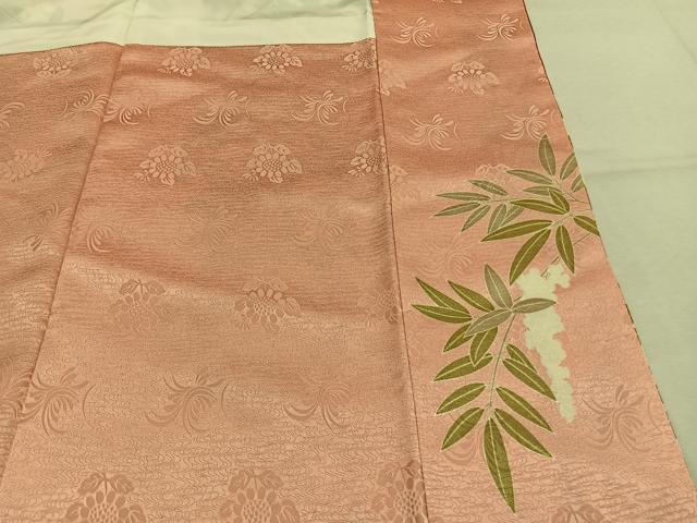 平和屋着物●豪華振袖　駒刺繍　扇面花文　金彩　正絹　逸品　AABL2825fy