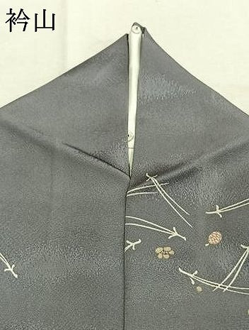 平和屋着物●上質な小紋　松葉　舞花文　正絹　逸品　AABL2833fy