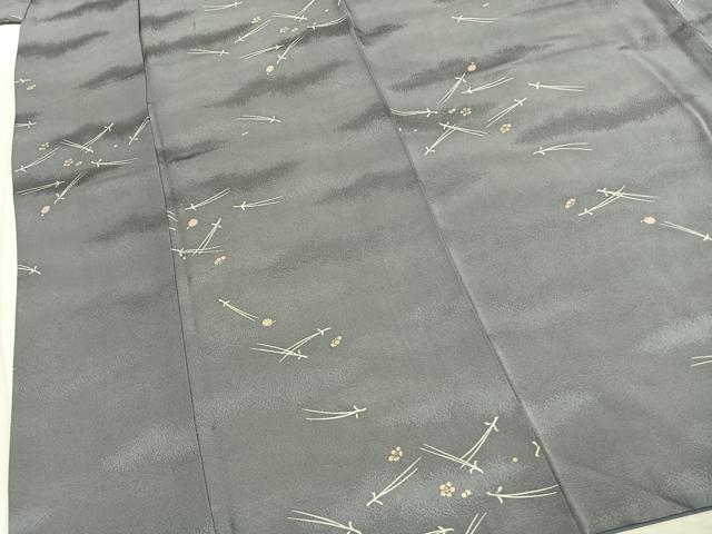 平和屋着物●上質な小紋　松葉　舞花文　正絹　逸品　AABL2833fy