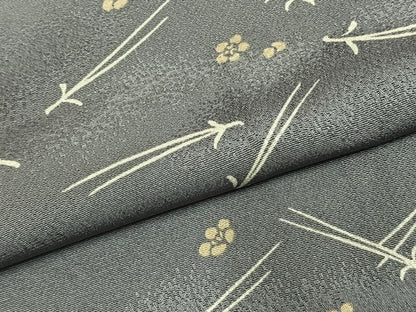 平和屋着物●上質な小紋　松葉　舞花文　正絹　逸品　AABL2833fy