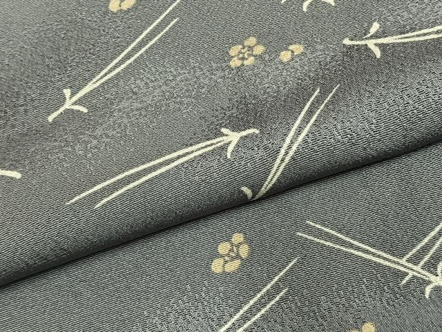 平和屋着物●上質な小紋　松葉　舞花文　正絹　逸品　AABL2833fy