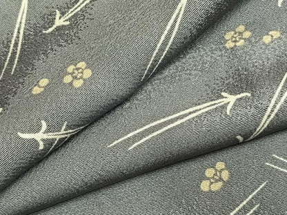 平和屋着物●上質な小紋　松葉　舞花文　正絹　逸品　AABL2833fy