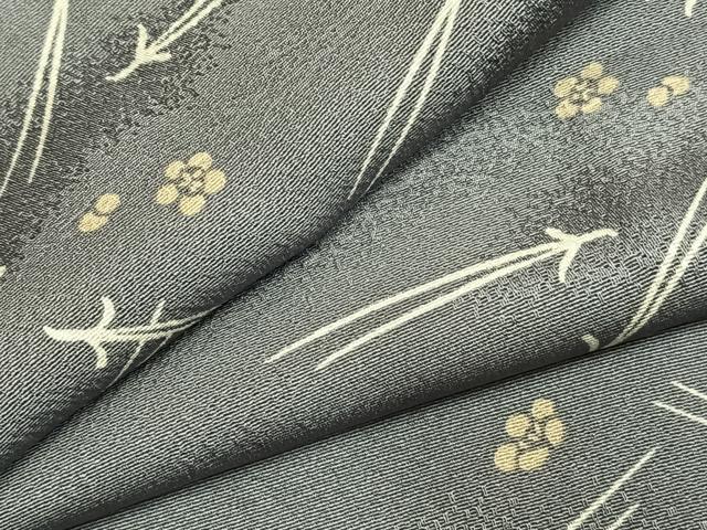 平和屋着物●上質な小紋　松葉　舞花文　正絹　逸品　AABL2833fy