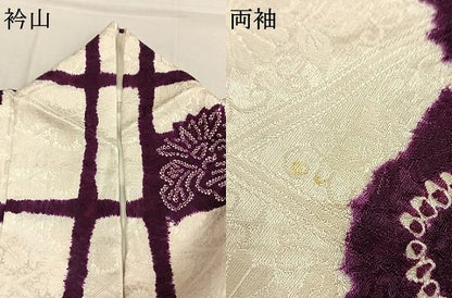 平和屋着物●豪華振袖　総絞り　草花文　正絹　逸品　AABL2840fy