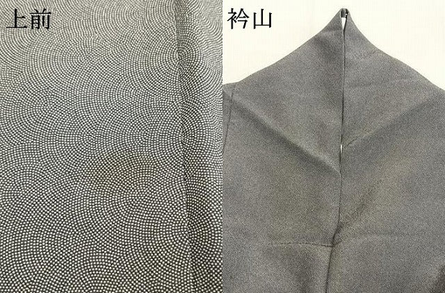 平和屋着物●都喜ヱ門　江戸小紋　鮫小紋柄　利休趣　藤絹織物謹製　正絹　逸品　AABL2841fy
