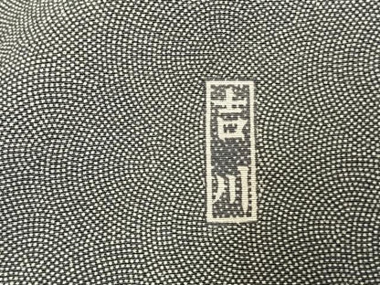 平和屋着物●都喜ヱ門　江戸小紋　鮫小紋柄　利休趣　藤絹織物謹製　正絹　逸品　AABL2841fy