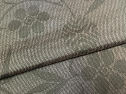平和屋着物●本場染大島紬　草花文　正絹　逸品　AABL2850fy