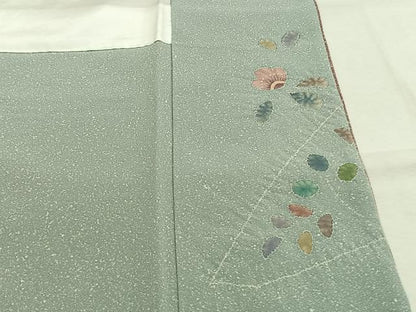 平和屋着物●訪問着　作家物　御所車花文　金彩　正絹　逸品　AABL2857fy