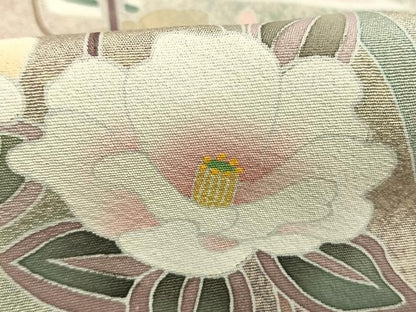 平和屋着物●訪問着　草花文　暈し染め　正絹　逸品　AABL2861fy