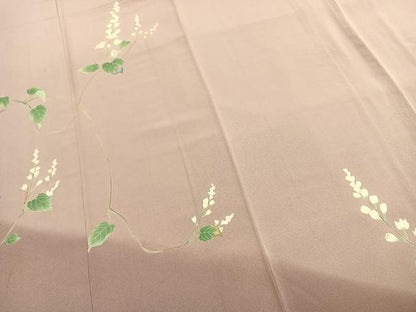 平和屋着物●本加賀友禅作家　福井明光　訪問着　枝花文　暈し染め　正絹　逸品　AABL2862fy