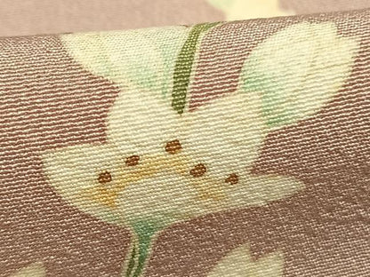 平和屋着物●本加賀友禅作家　福井明光　訪問着　枝花文　暈し染め　正絹　逸品　AABL2862fy