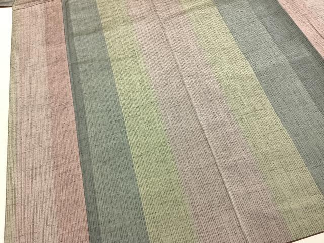平和屋着物●上質な紬　間道　正絹　逸品　AABL2865fy
