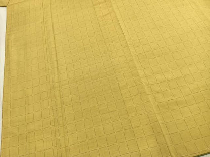 平和屋着物●上質な紬　格子　やまと誂製　正絹　逸品　未使用　AABL2866fy