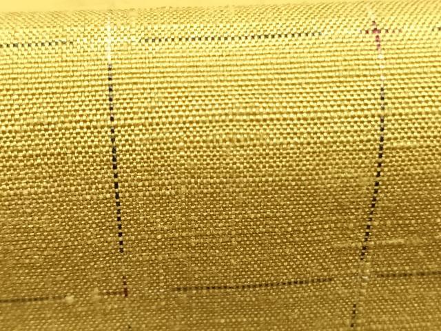 平和屋着物●上質な紬　格子　やまと誂製　正絹　逸品　未使用　AABL2866fy