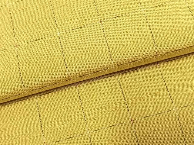 平和屋着物●上質な紬　格子　やまと誂製　正絹　逸品　未使用　AABL2866fy
